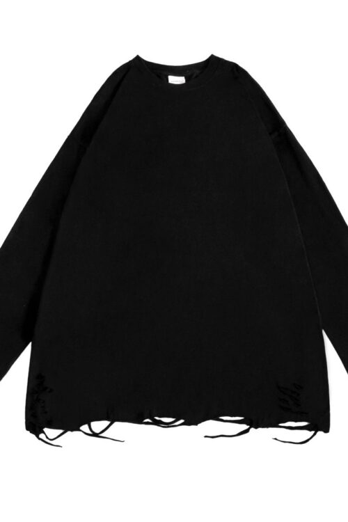 Bottom Ripped Long sleeve T-Shirt