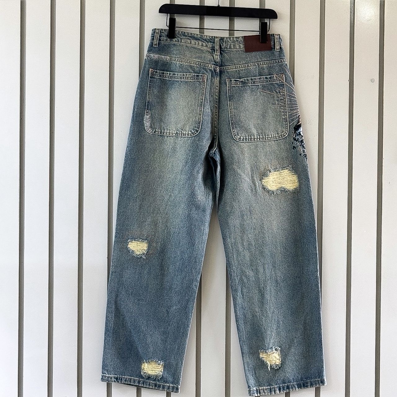 Derschutze Straight Denim Jeans - Image 2