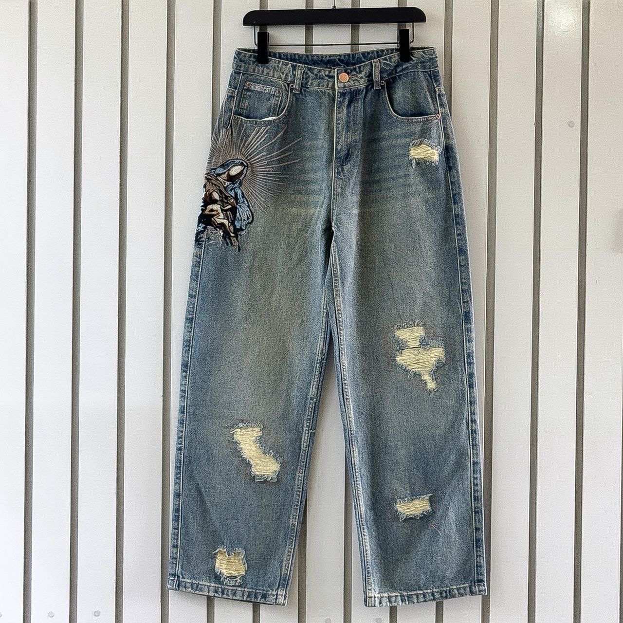Derschutze Straight Denim Jeans