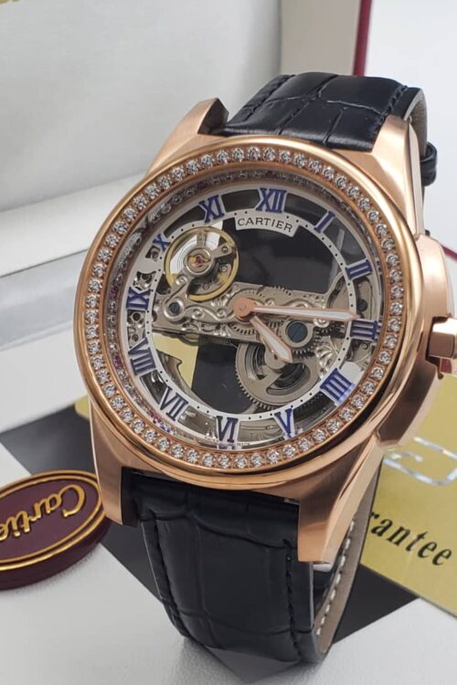 Cartier-style skeleton watch