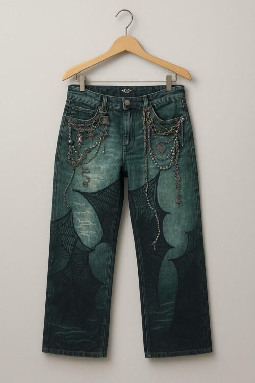 Dark wash denim jeans