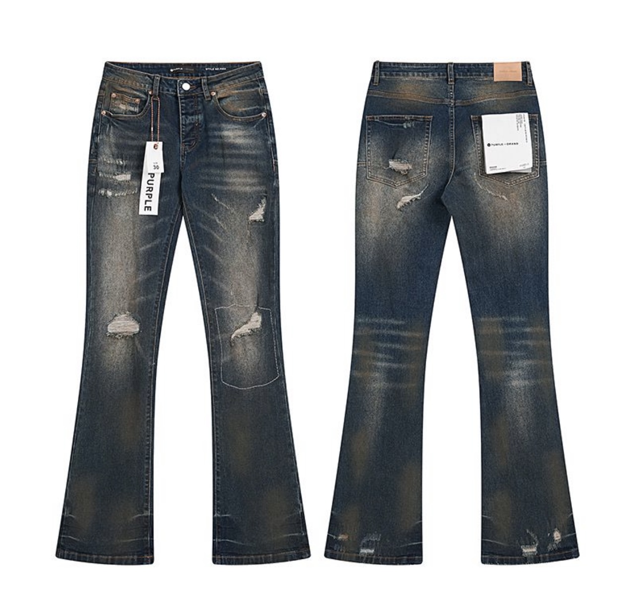 P004 flared men's jeans - Image 2
