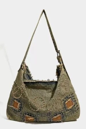 Denim stoned Bag.